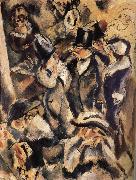 People at the table in the Dance hall, Jules Pascin